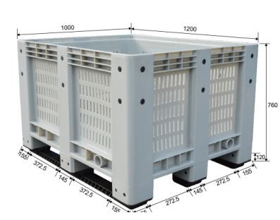 vented plastic pallet box