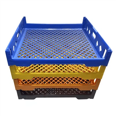 Khay đựng bánh mì có thể xếp chồng lên nhau được đục lỗ cấp thực phẩm
