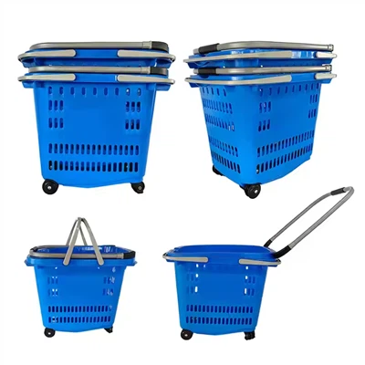 Nhựa 50L xử lý bánh xe có bánh xe