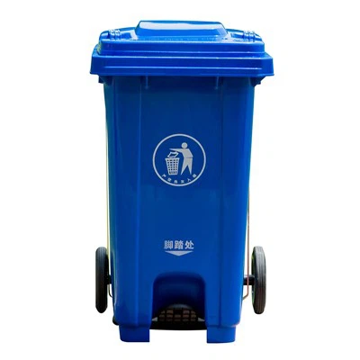Thùng rác bàn đạp có bánh xe